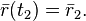 \bar r(t_2)=\bar r_2.