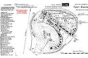 A 1921 map of Fort Andrews