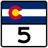 State Highway 5 marker