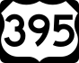 U.S. Route 395 marker