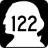 State Route 122 marker